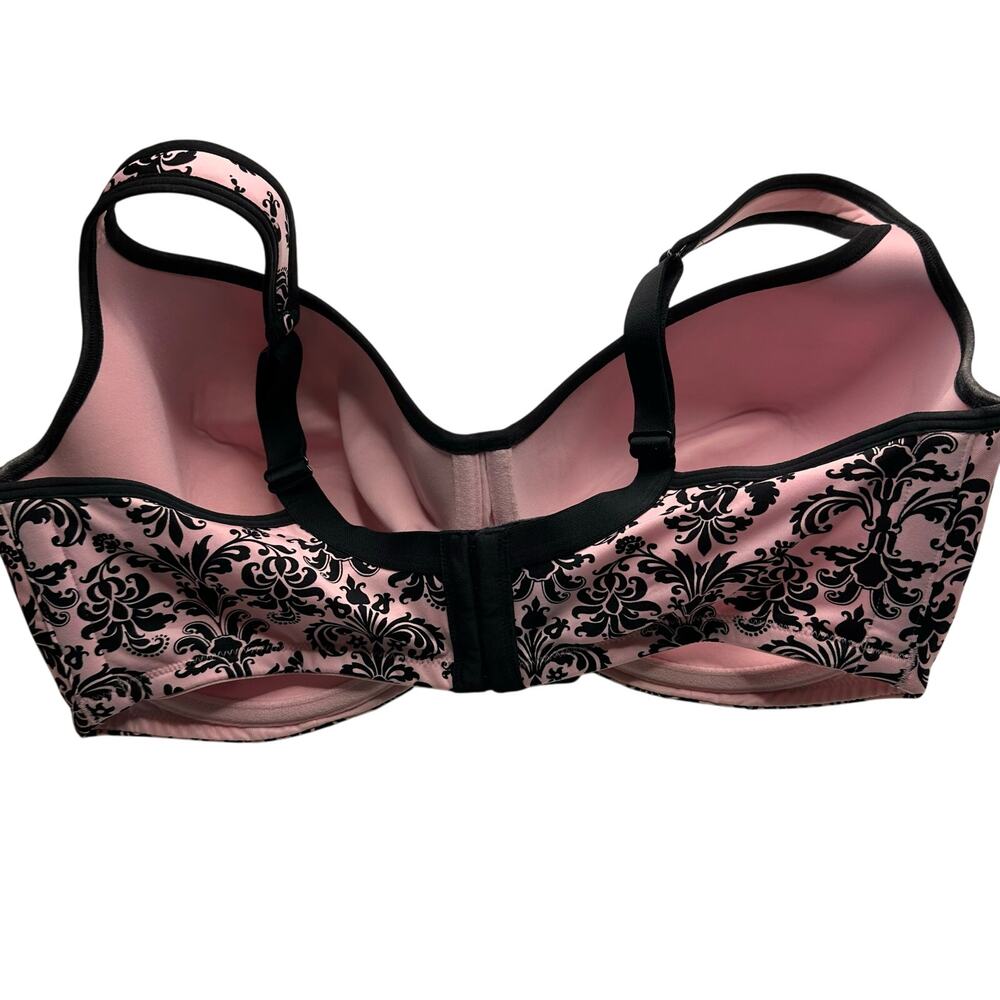Full Fugure Cacique Lane Bryant pink Baroque Bra Size 40F - Picture 5 of 7